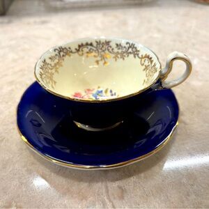 Aynsley, England, tea cup and saucer. Bone china.